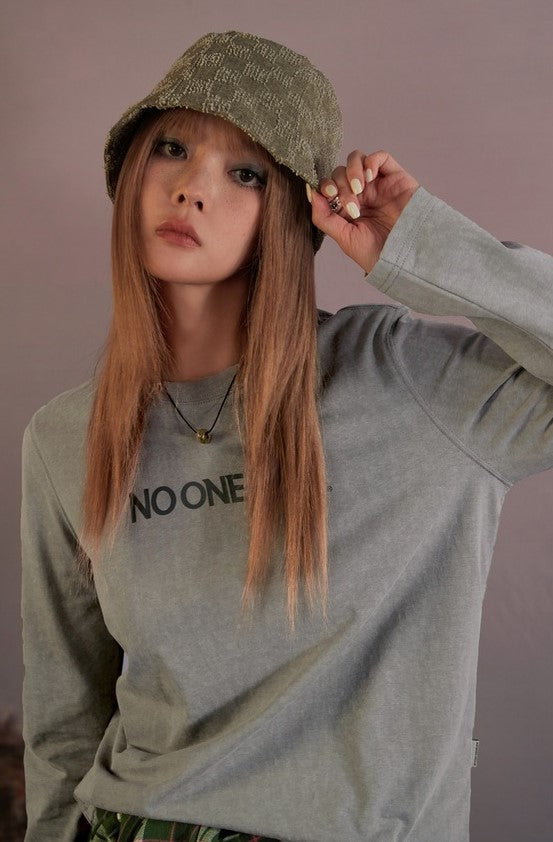 Simple monogram print top