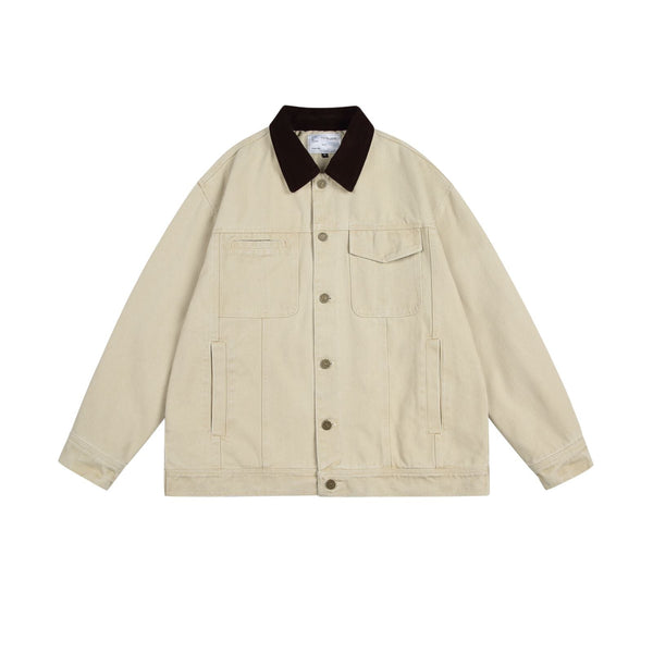 Big Silhouette Corduroy Collar Jacket