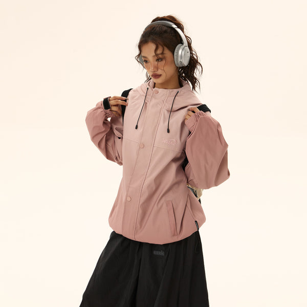 Wide Silhouette Outdoor Food Color Jacket