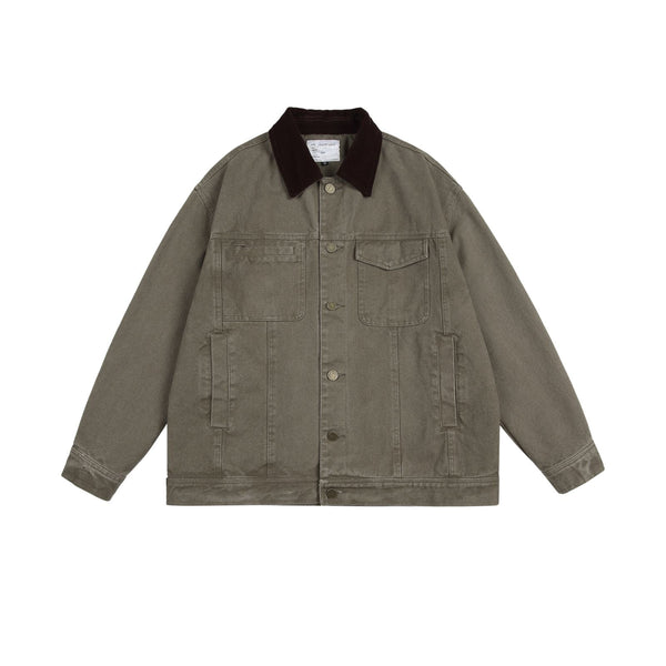 Big Silhouette Corduroy Collar Jacket