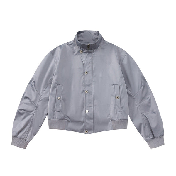Retro Street Style Stand Collar Jacket
