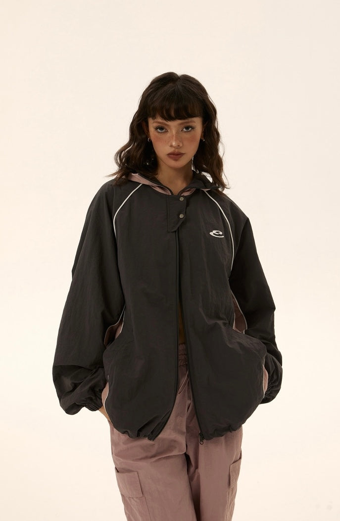 Drawcord Hoodie Jacket